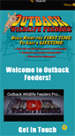 Mobile Screenshot of outbackfeeders.com